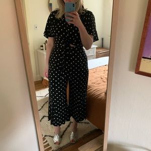 Maeve Sz L flowy cropped blouse